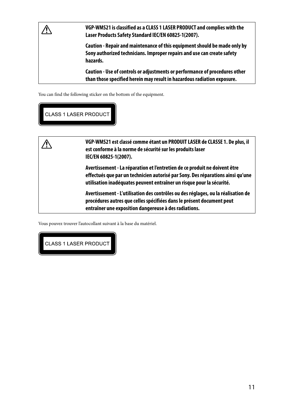 Sony SVL24112FXB User Manual | Page 11 / 32