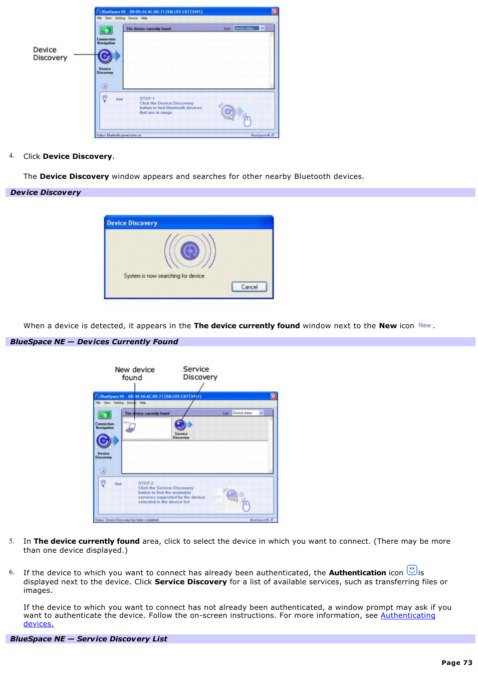 Sony VGN-A140B User Manual | Page 73 / 315