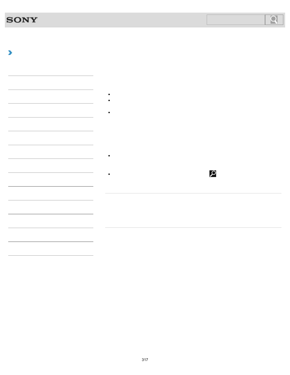 Problem, Details, How to use | Search | Sony SVL24145CXB User Manual | Page 317 / 541