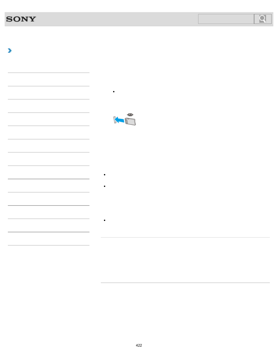 Inserting “memory stick, Details, How to use | Search | Sony SVL24145CXB User Manual | Page 422 / 541