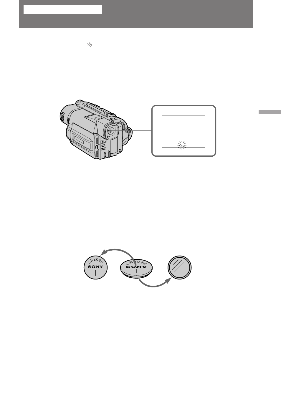 Changing the lithium battery in the camcorder | Sony CCD-TRV85 User Manual | Page 59 / 88