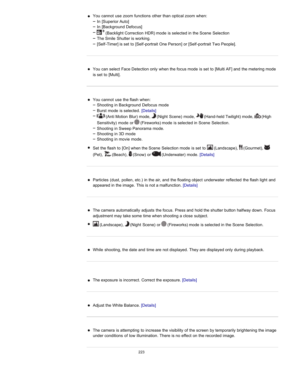 Sony DSC-WX100 User Manual | Page 223 / 257