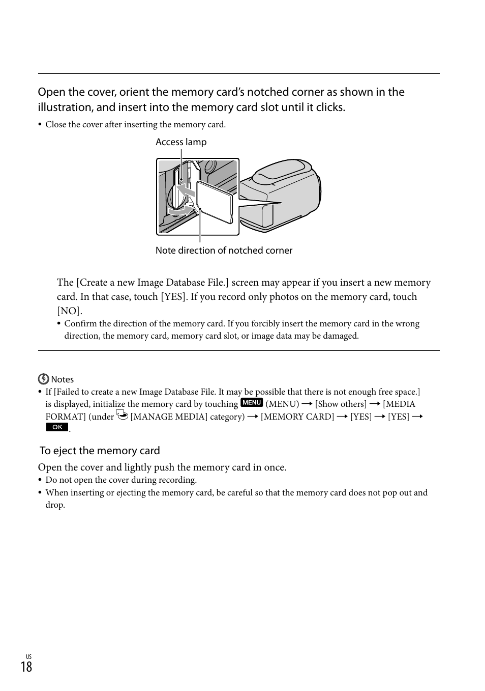 18) a | Sony DCR-SX83 User Manual | Page 18 / 96