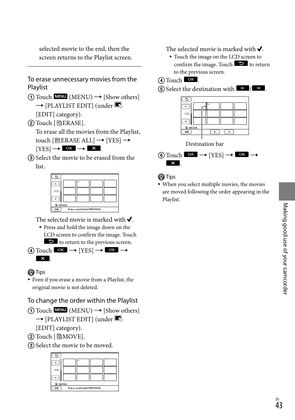 Sony DCR-SX83 User Manual | Page 43 / 96