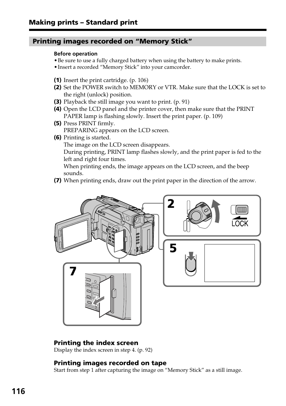 Sony DCR-TRV820 User Manual | Page 116 / 156