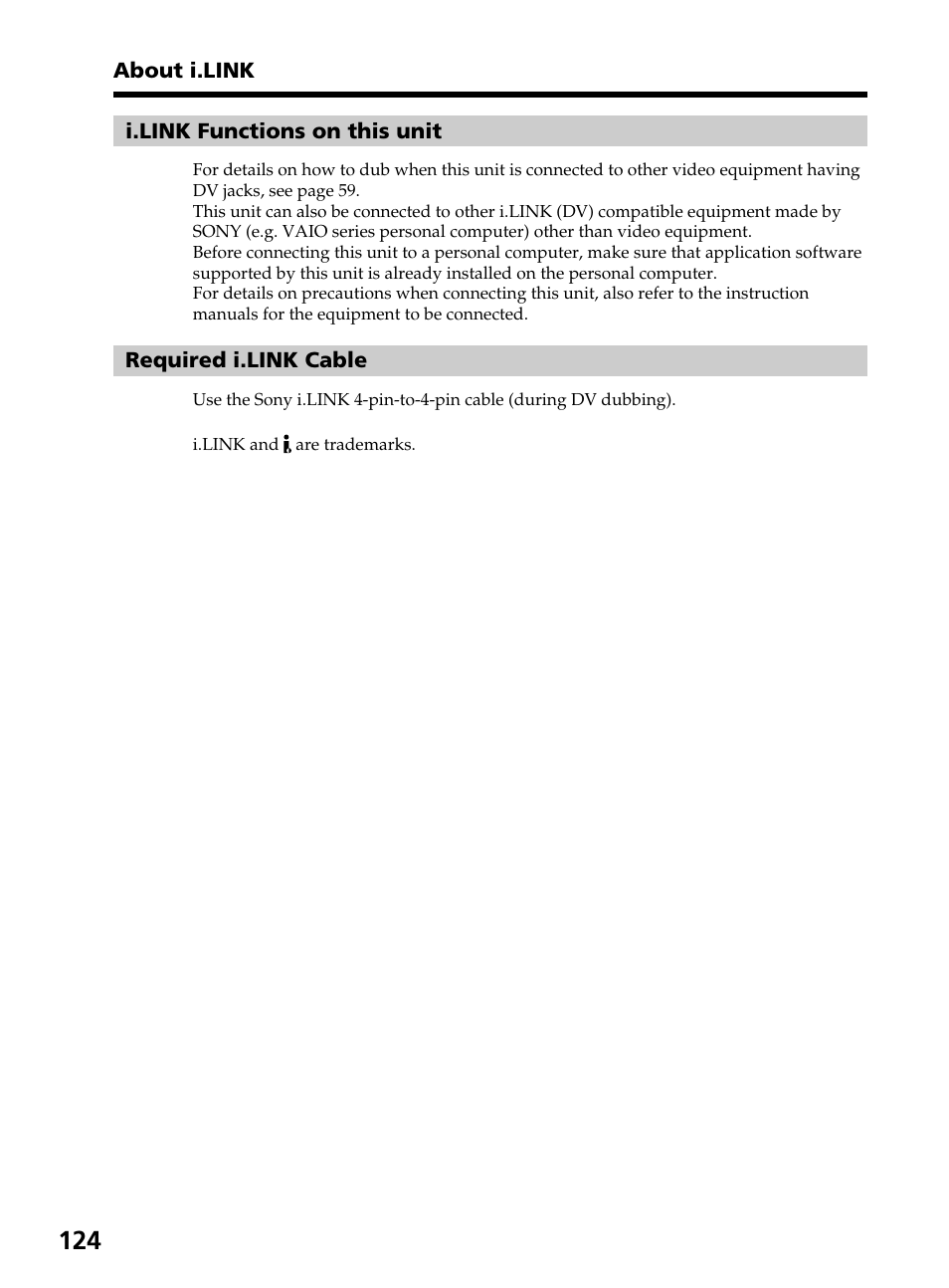 Sony DCR-TRV820 User Manual | Page 124 / 156