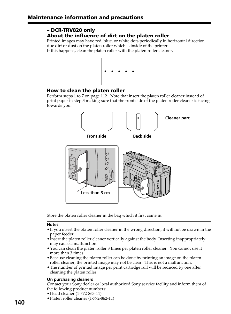Sony DCR-TRV820 User Manual | Page 140 / 156