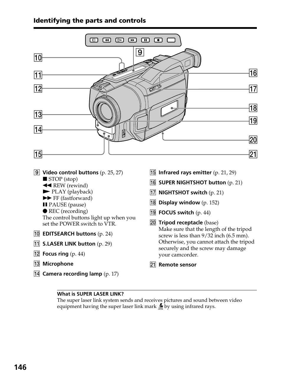 9qg qf qd qs 0 qa qj qk w; qh ql wa | Sony DCR-TRV820 User Manual | Page 146 / 156