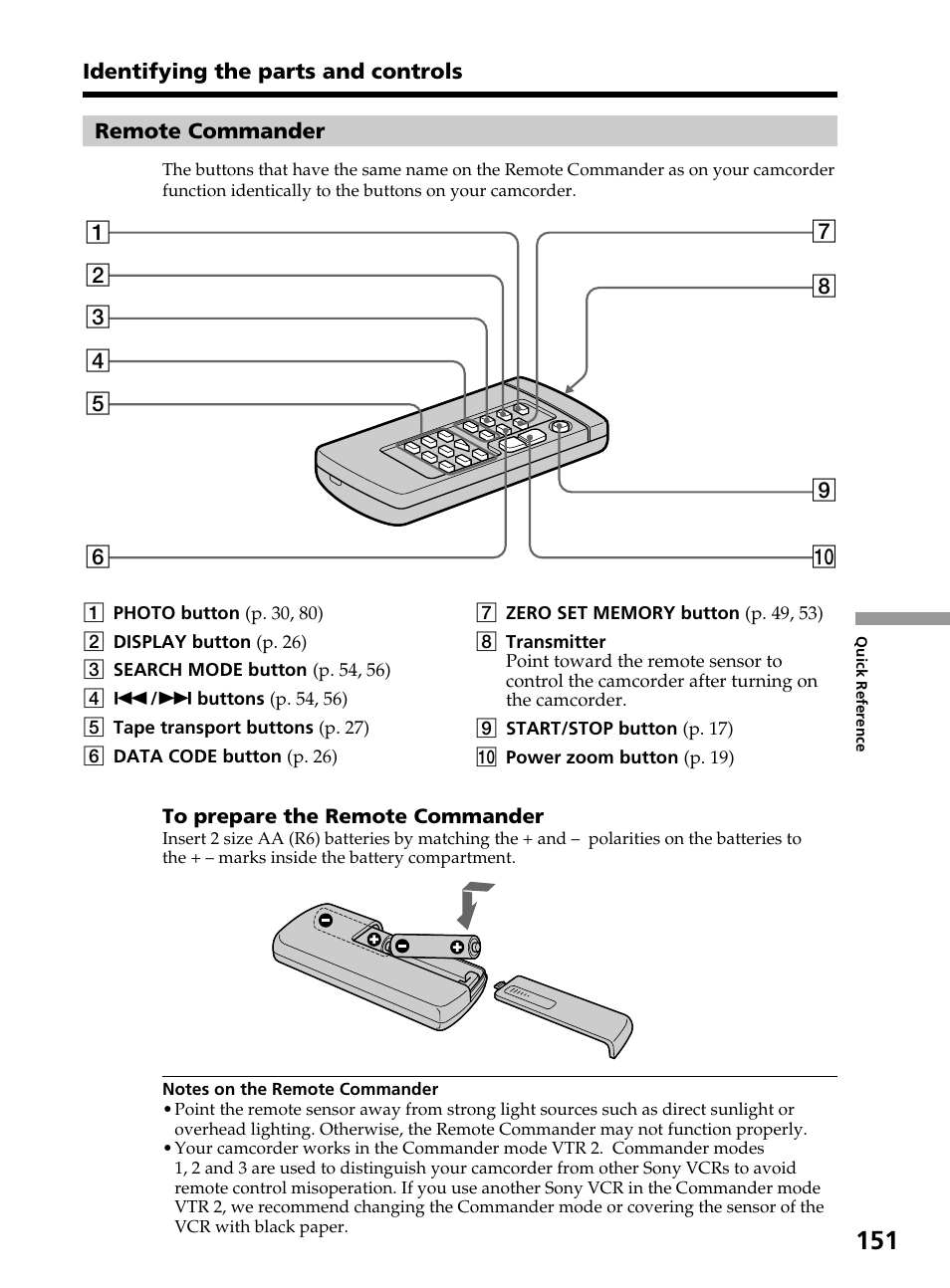 Sony DCR-TRV820 User Manual | Page 151 / 156