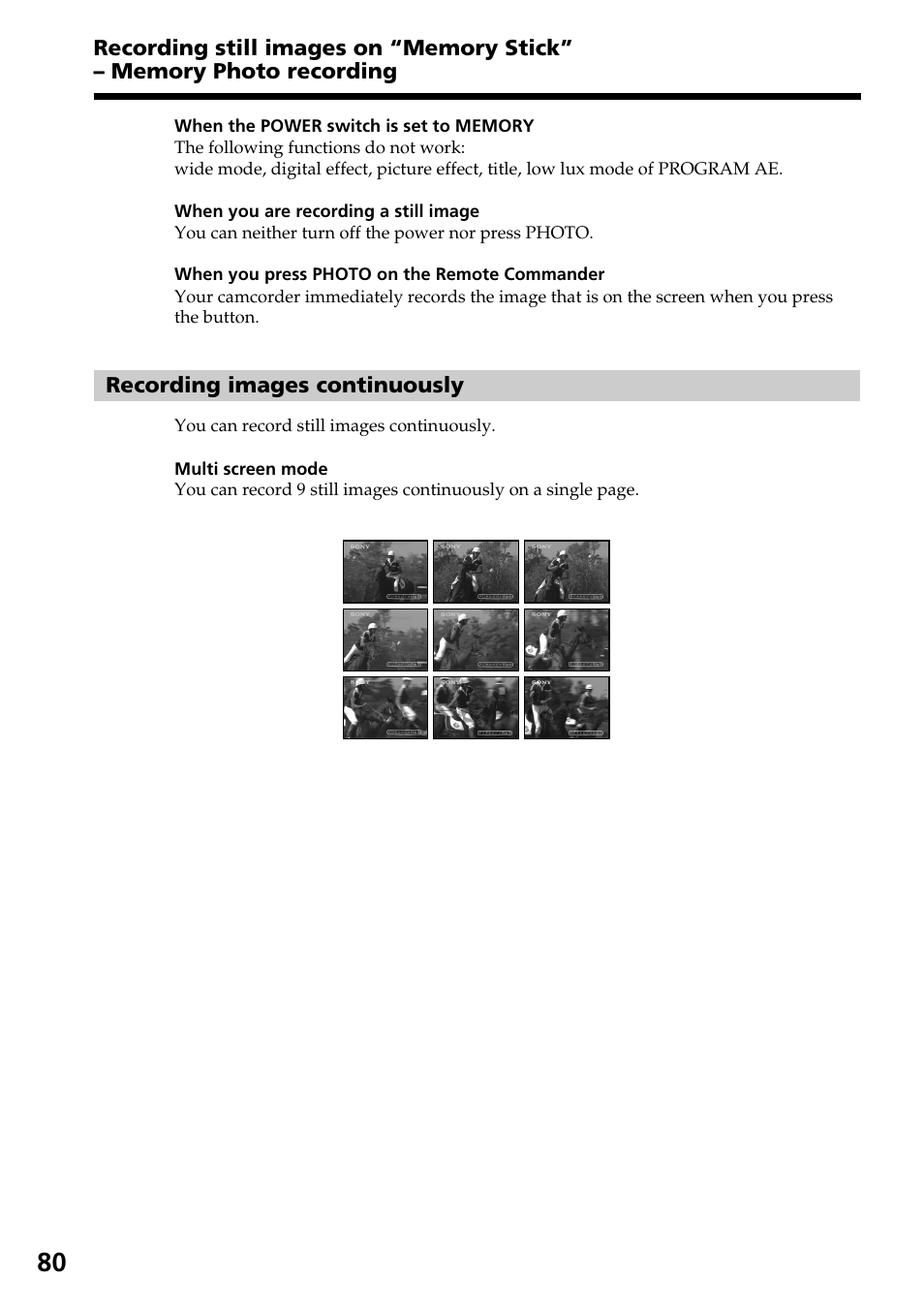 Sony DCR-TRV820 User Manual | Page 80 / 156