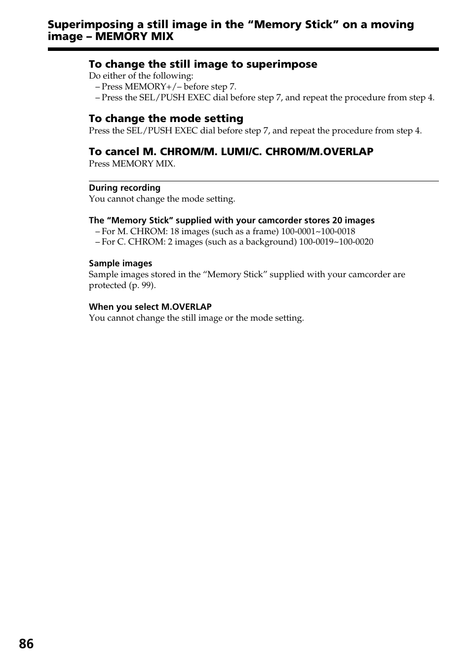 Sony DCR-TRV820 User Manual | Page 86 / 156
