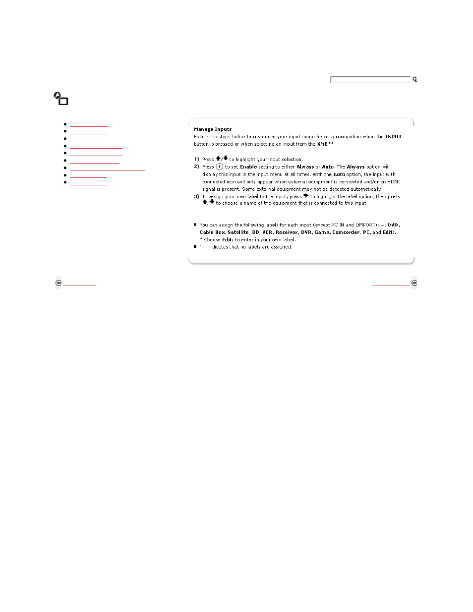 Channels & inputs | Sony KDL-52Z5100 User Manual | Page 177 / 345