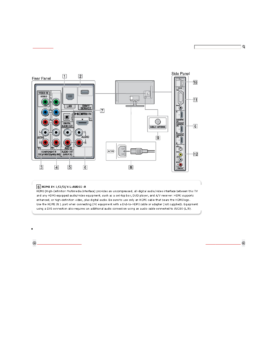 Locating inputs and outputs | Sony KDL-52Z5100 User Manual | Page 22 / 345