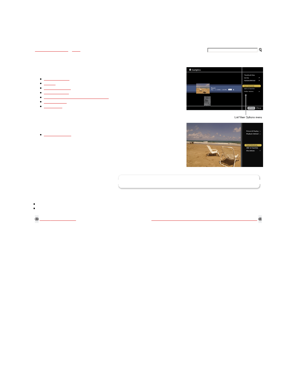 Photo options | Sony KDL-52Z5100 User Manual | Page 244 / 345