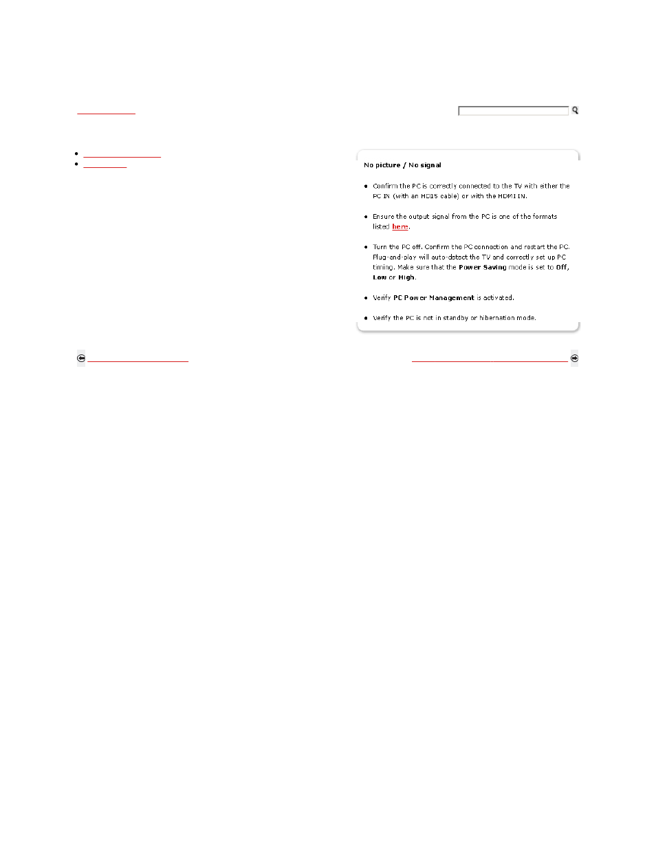 Troubleshooting - pc input | Sony KDL-52Z5100 User Manual | Page 320 / 345