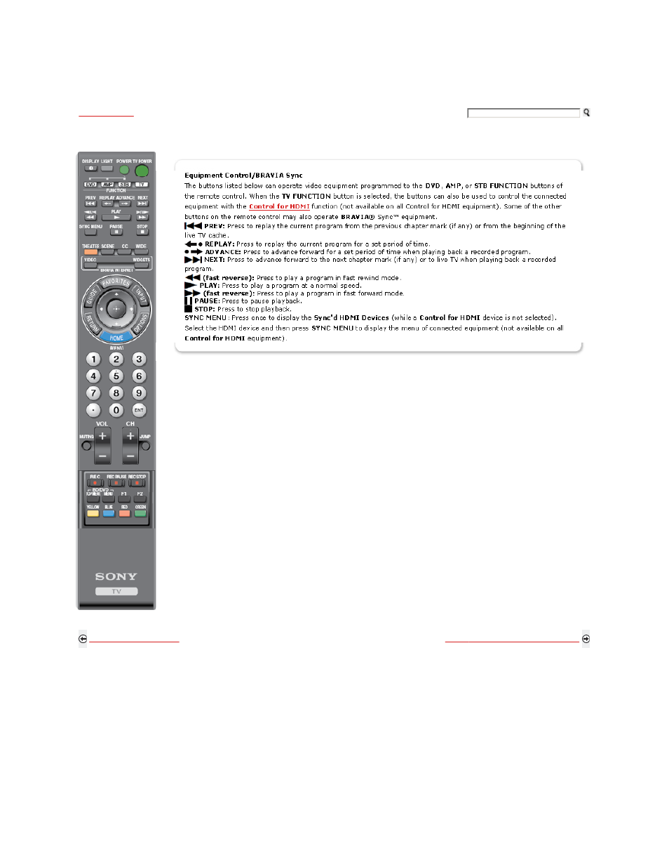 Remote control button description | Sony KDL-52Z5100 User Manual | Page 64 / 345
