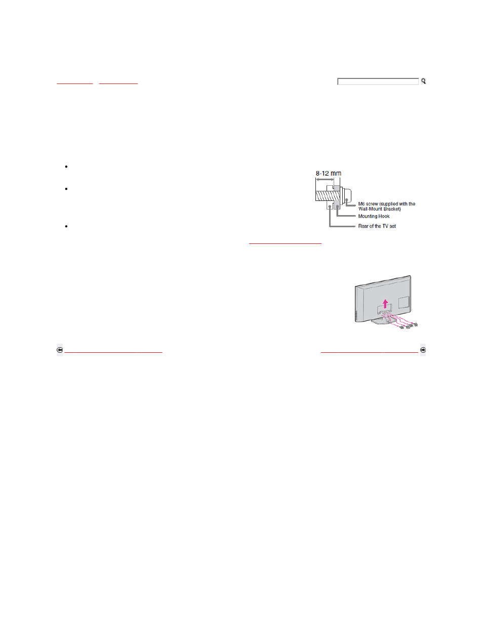 Using a wall-mount bracket | Sony KDL-52Z5100 User Manual | Page 7 / 345