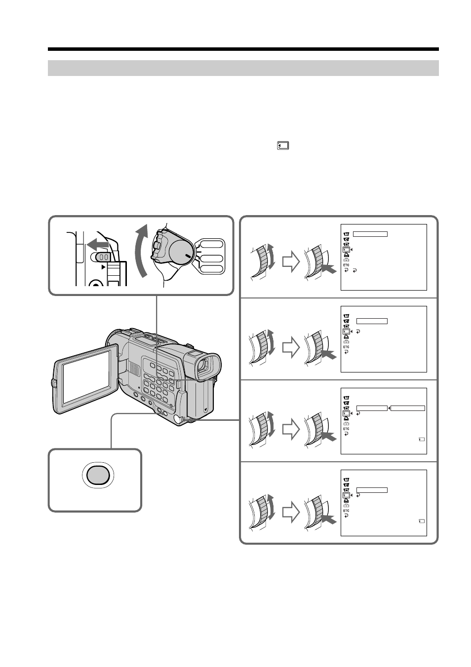 Menu | Sony DCR-TRV17 User Manual | Page 106 / 180