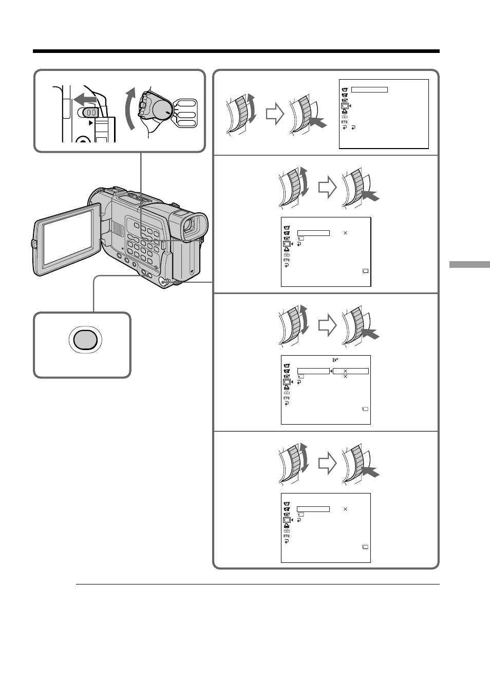 Menu | Sony DCR-TRV17 User Manual | Page 109 / 180