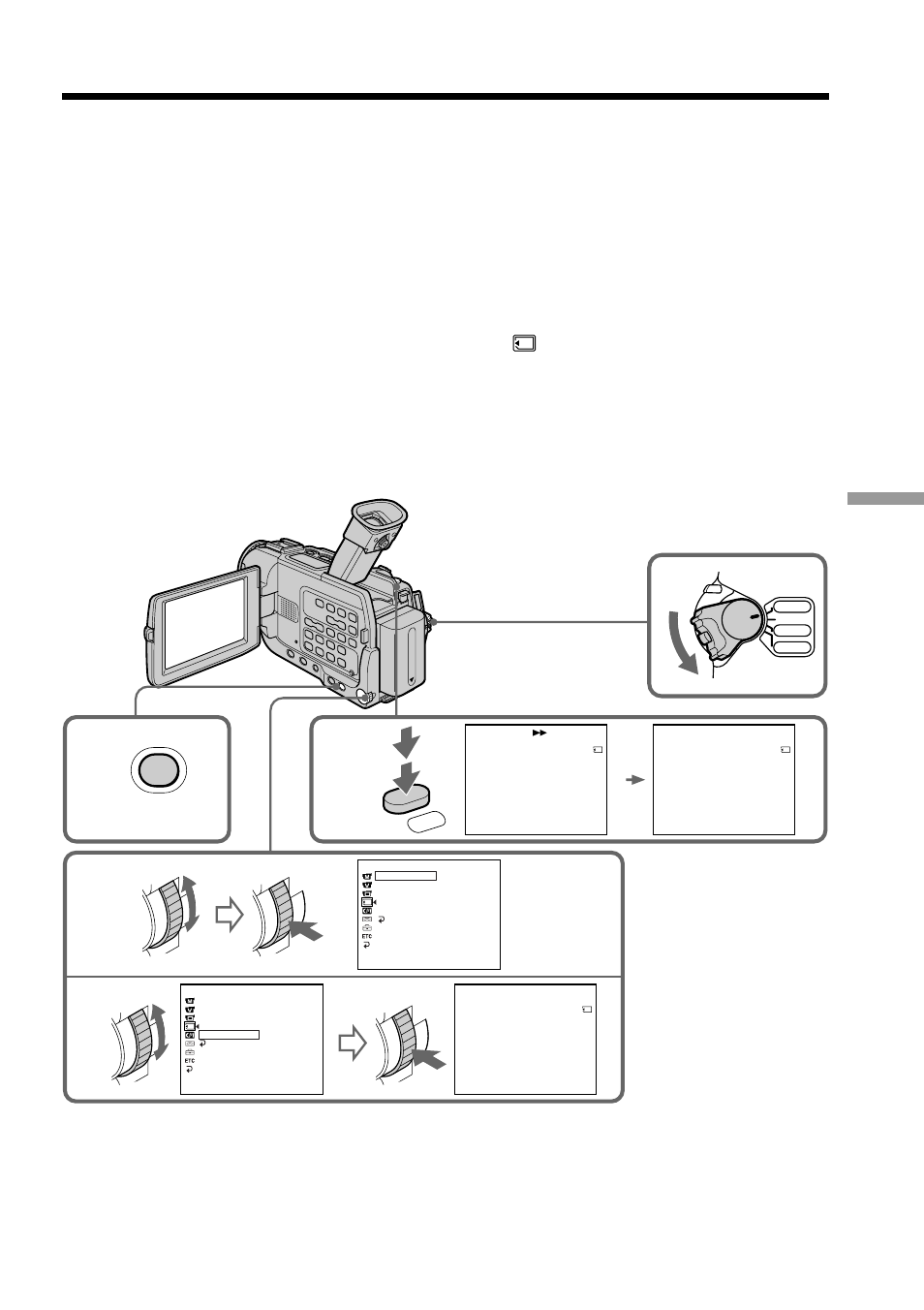 Copying still images from a tape – photo save, Dcr-trv17 only, Menu | Sony DCR-TRV17 User Manual | Page 127 / 180