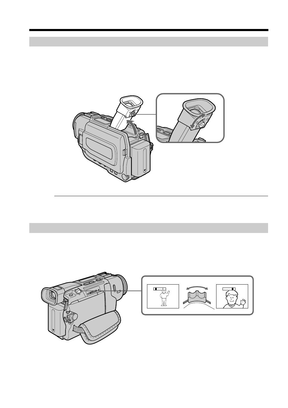 Adjusting the viewfinder, Using the zoom feature, Recording a picture | Sony DCR-TRV17 User Manual | Page 24 / 180
