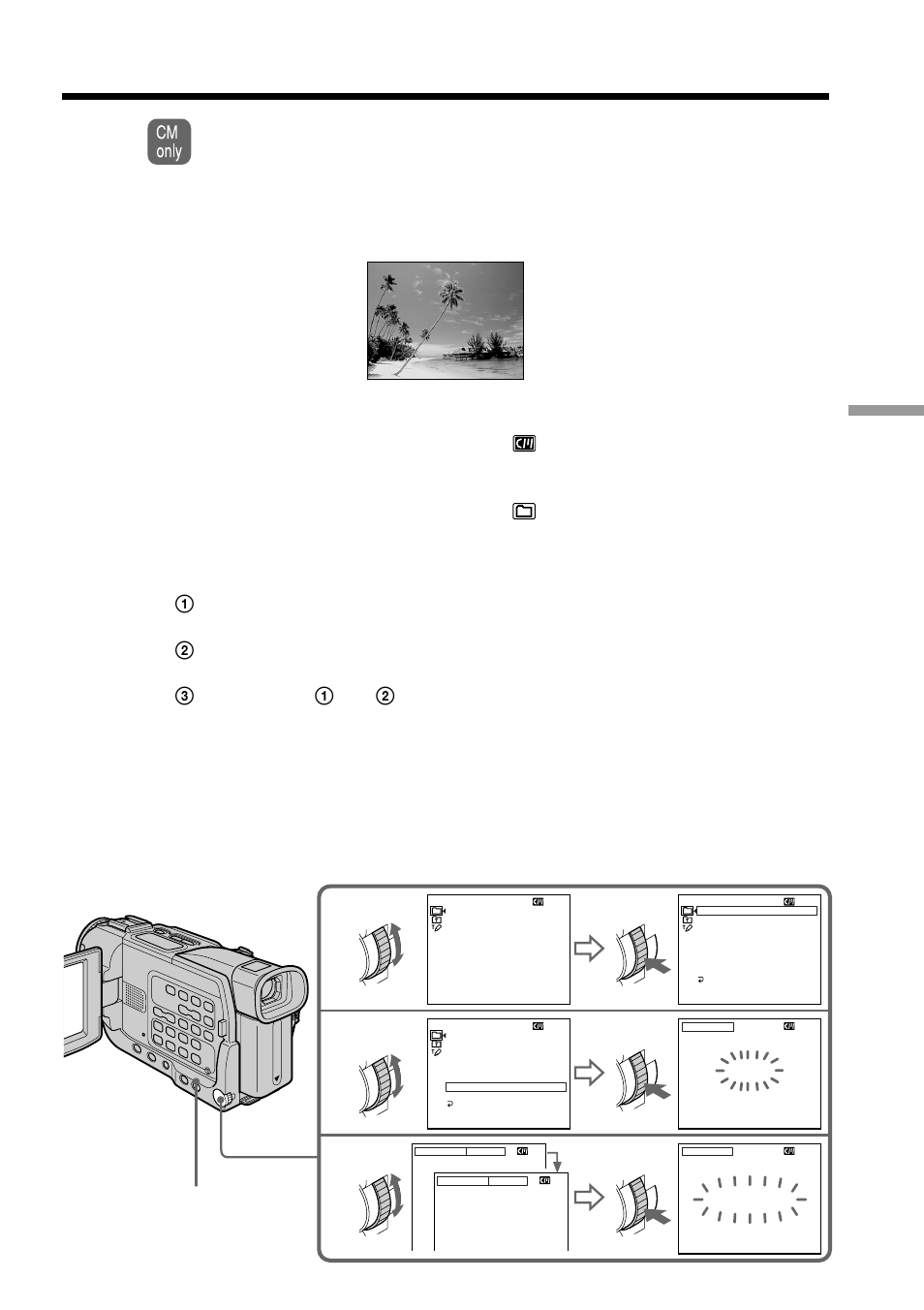 Superimposing a title | Sony DCR-TRV17 User Manual | Page 89 / 180
