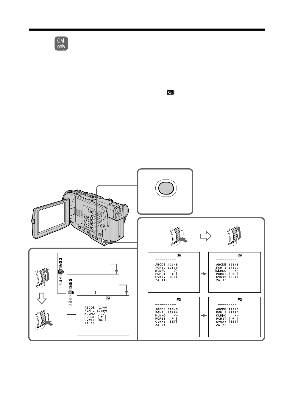 Labeling a cassette, Menu | Sony DCR-TRV17 User Manual | Page 94 / 180