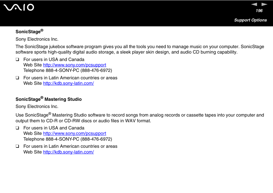 Sony VGN-S460P User Manual | Page 196 / 200