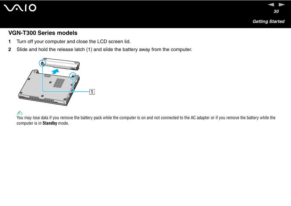 Vgn-t300 series models | Sony VGN-S460P User Manual | Page 30 / 200