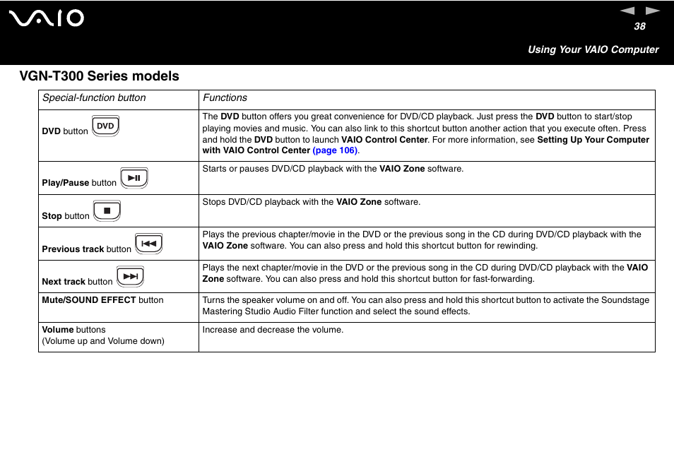 Vgn-t300 series models | Sony VGN-S460P User Manual | Page 38 / 200