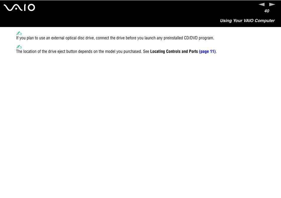 Sony VGN-S460P User Manual | Page 40 / 200