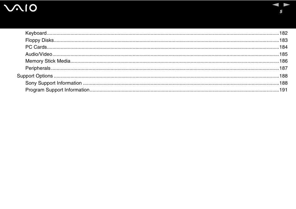Sony VGN-S460P User Manual | Page 5 / 200