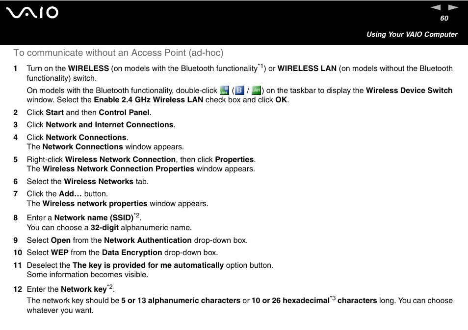 Sony VGN-S460P User Manual | Page 60 / 200