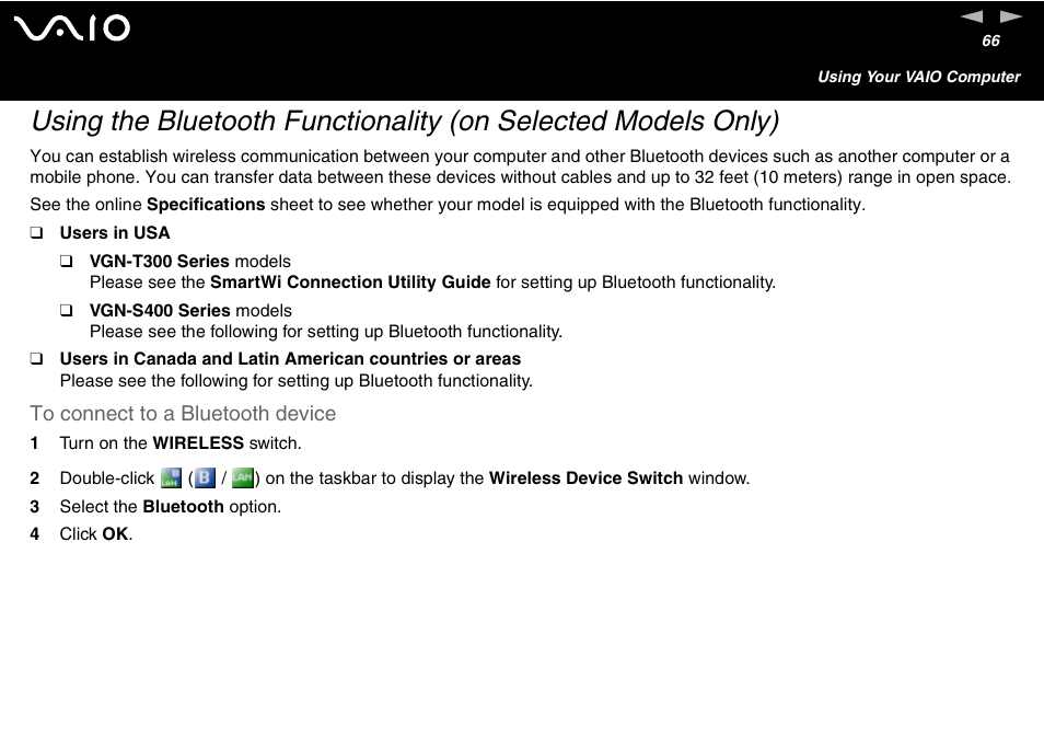 Sony VGN-S460P User Manual | Page 66 / 200
