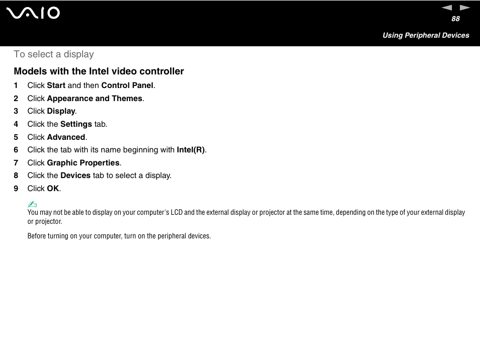 Sony VGN-S460P User Manual | Page 88 / 200