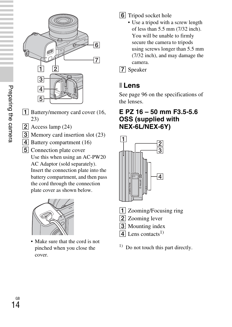 Xlens | Sony NEX-6 User Manual | Page 14 / 103