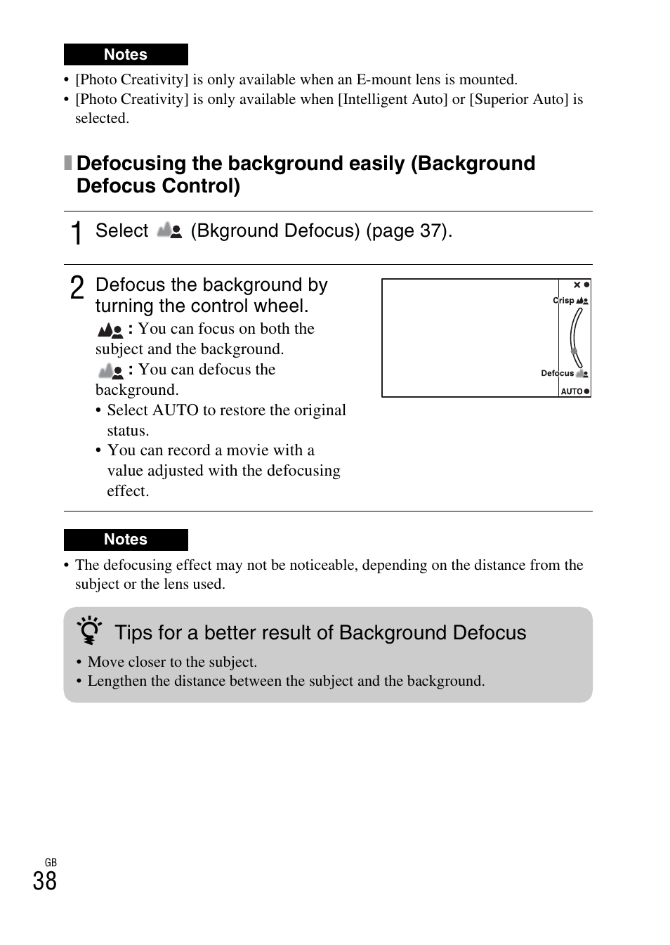 Sony NEX-6 User Manual | Page 38 / 103