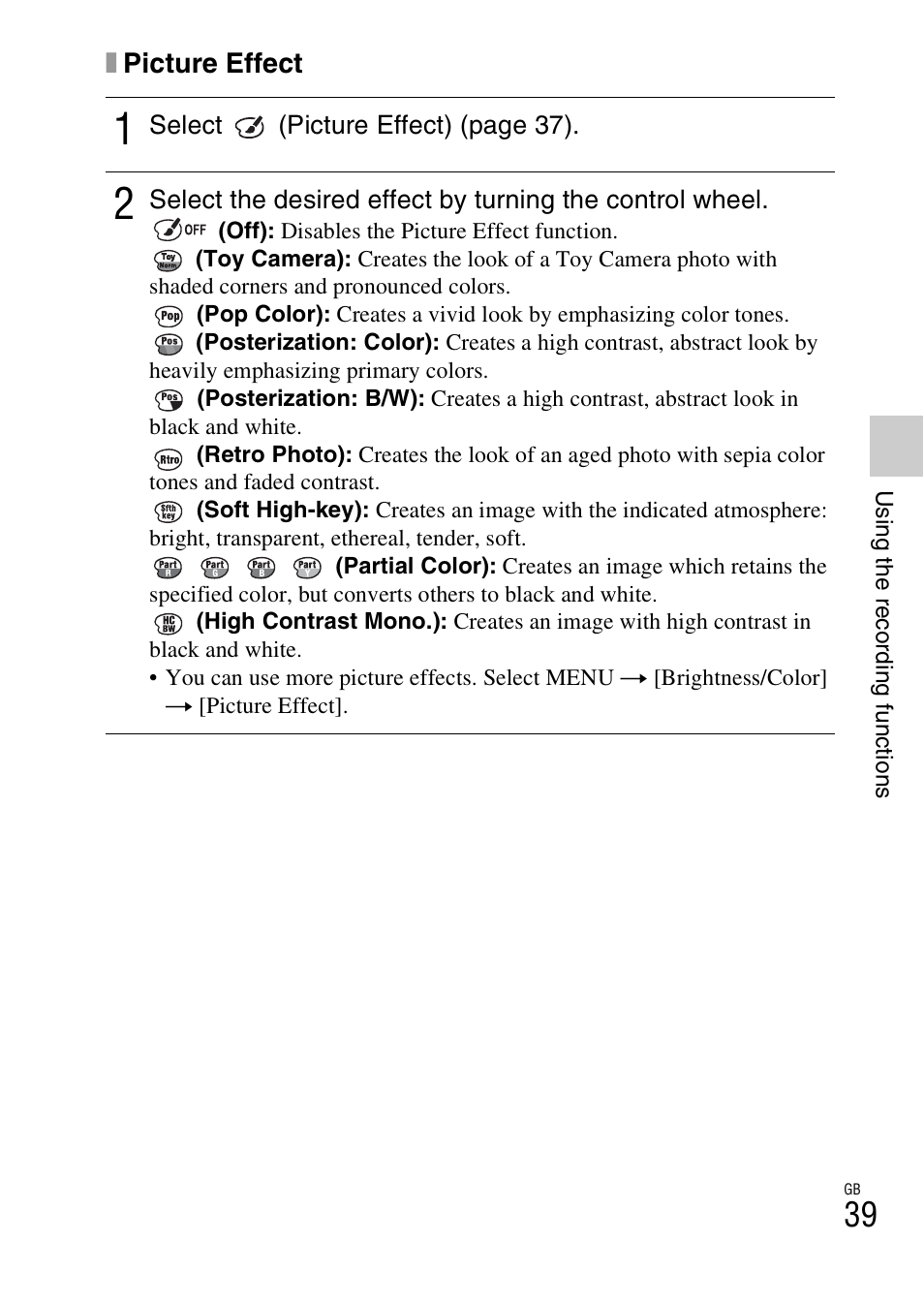 Sony NEX-6 User Manual | Page 39 / 103