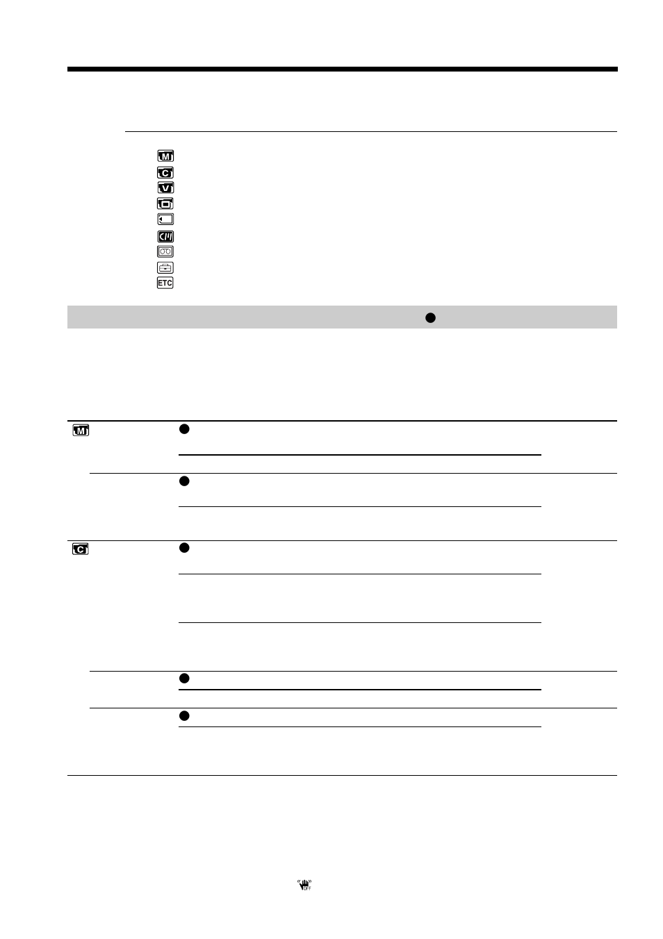 Changing the menu settings, Selecting the mode setting of each item | Sony DCR-VX2000 User Manual | Page 108 / 172