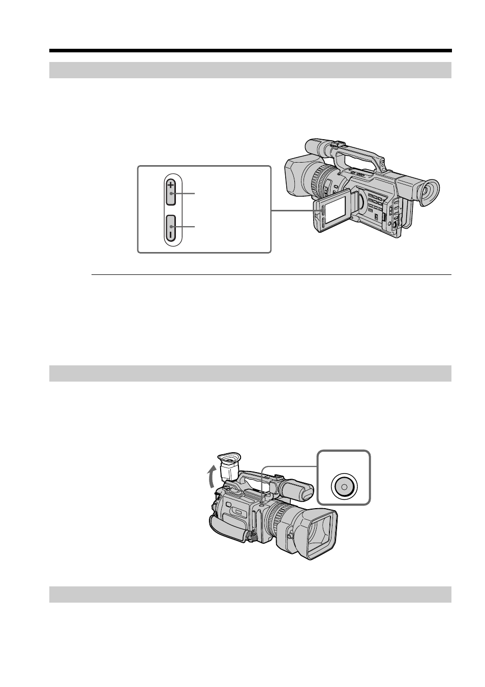 Adjusting the brightness of the lcd screen, Recording in a low position, After recording | Recording a picture | Sony DCR-VX2000 User Manual | Page 18 / 172