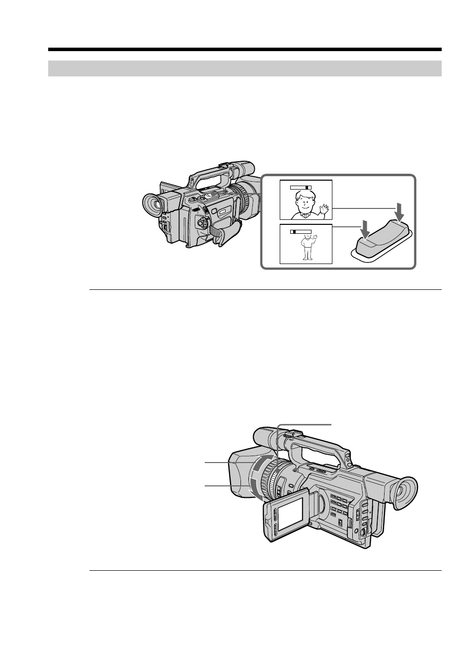 Recording a picture using the zoom feature | Sony DCR-VX2000 User Manual | Page 20 / 172