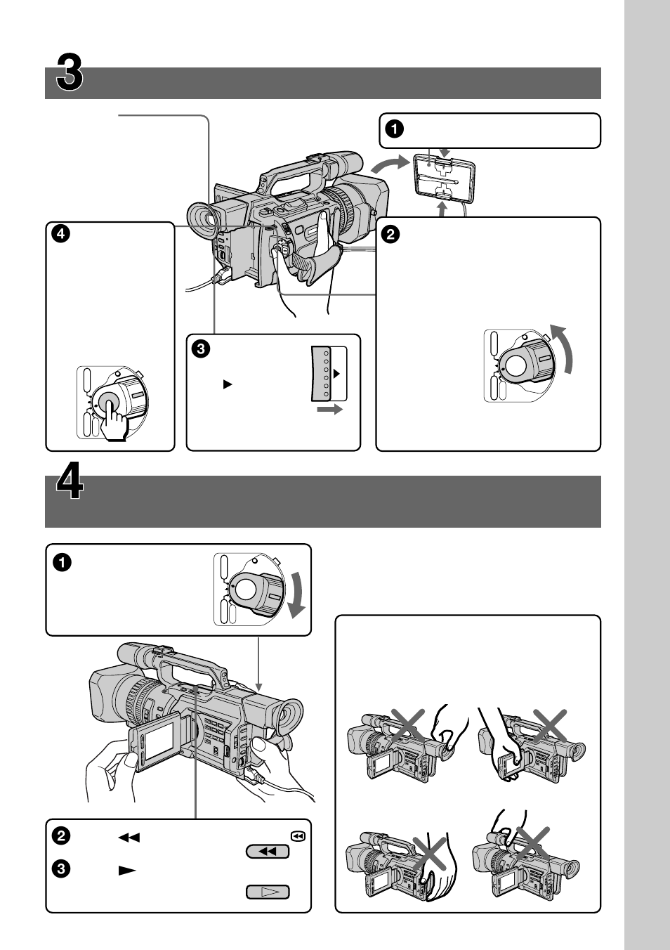 Recording a picture, Monitoring the playback picture on the lcd screen, P. 15) | P. 26) | Sony DCR-VX2000 User Manual | Page 5 / 172
