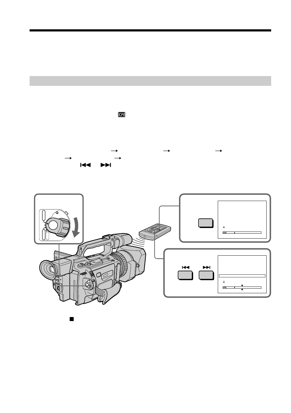 Searching for a recording by index ﾐ index search, Searching for a recording by index – index search | Sony DCR-VX2000 User Manual | Page 64 / 172
