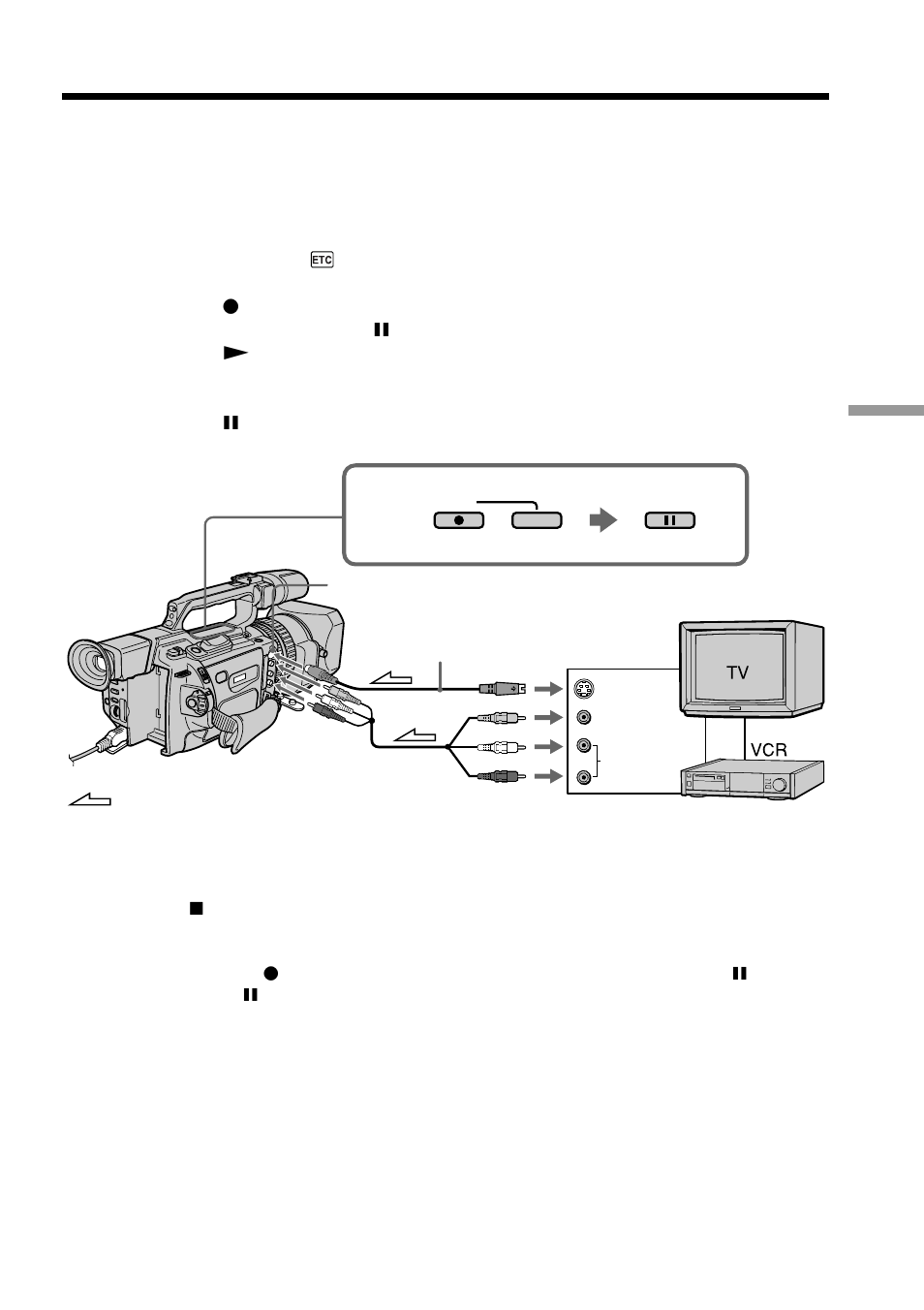 Recording video or tv programs | Sony DCR-VX2000 User Manual | Page 87 / 172