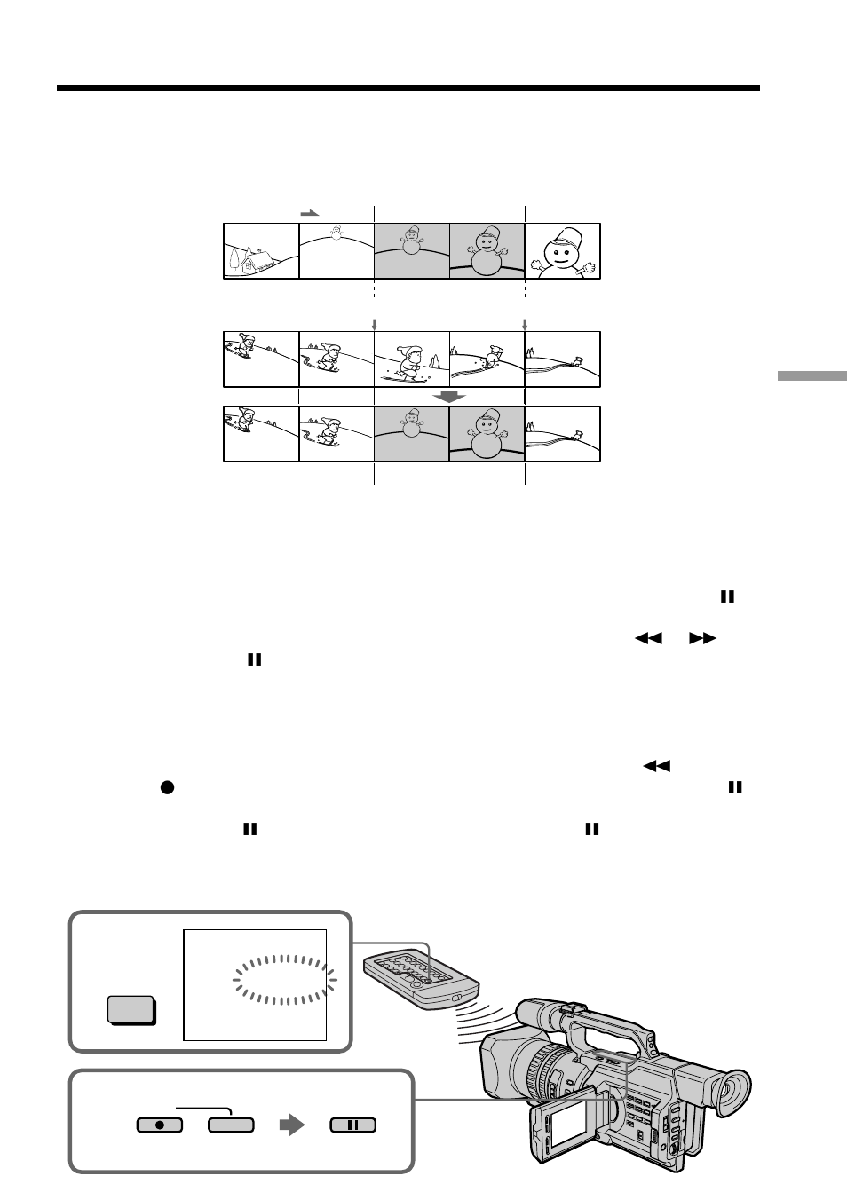 Inserting a scene from a vcr ﾐ insert editing, Inserting a scene from a vcr – insert editing | Sony DCR-VX2000 User Manual | Page 91 / 172