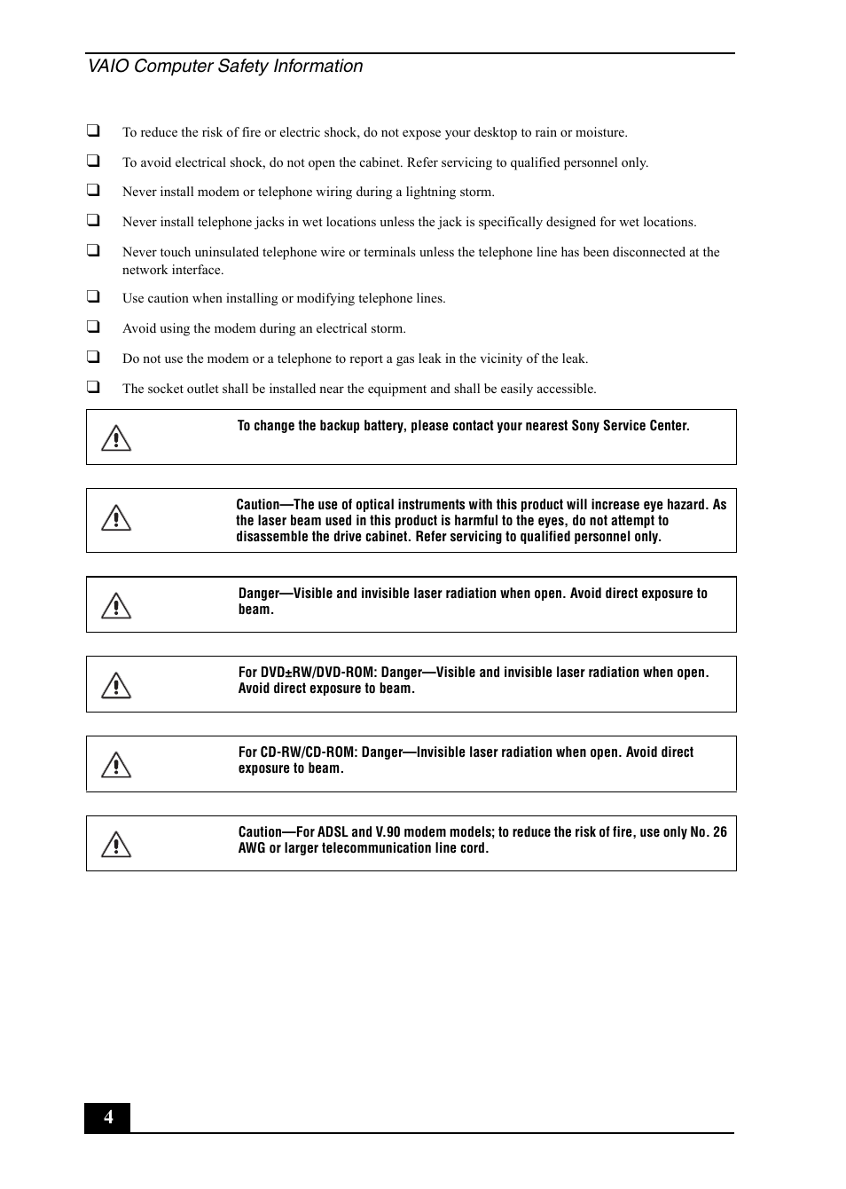 Sony VGC-RB52 User Manual | Page 4 / 12