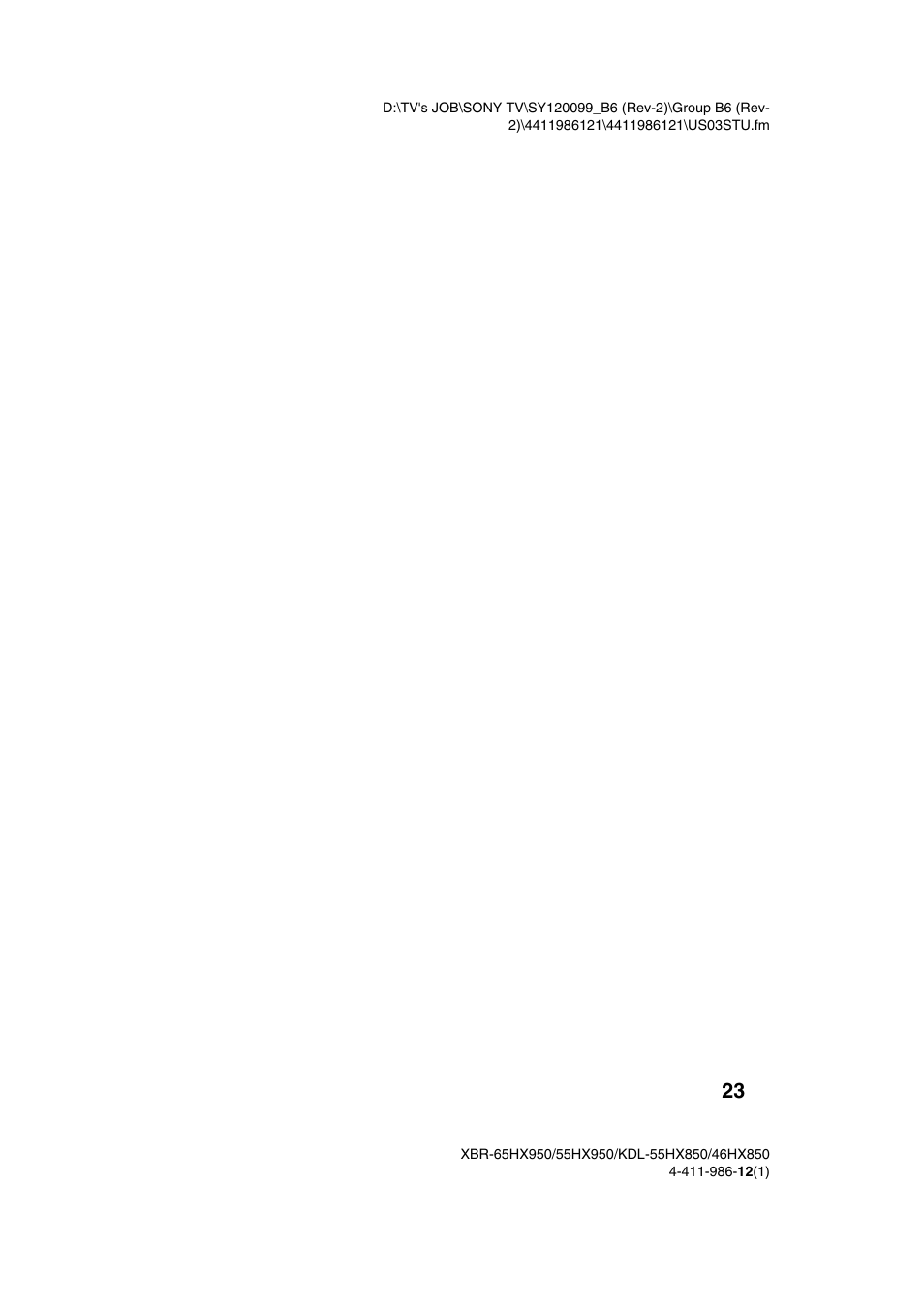 Sony XBR-55HX950 User Manual | Page 23 / 40