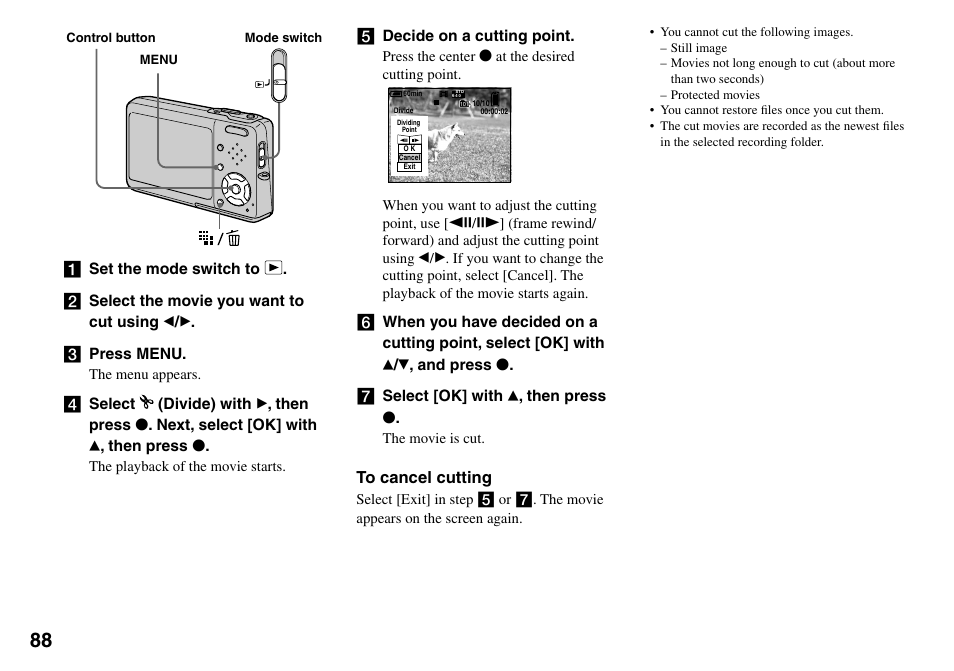 Sony DSC-T33 User Manual | Page 88 / 144
