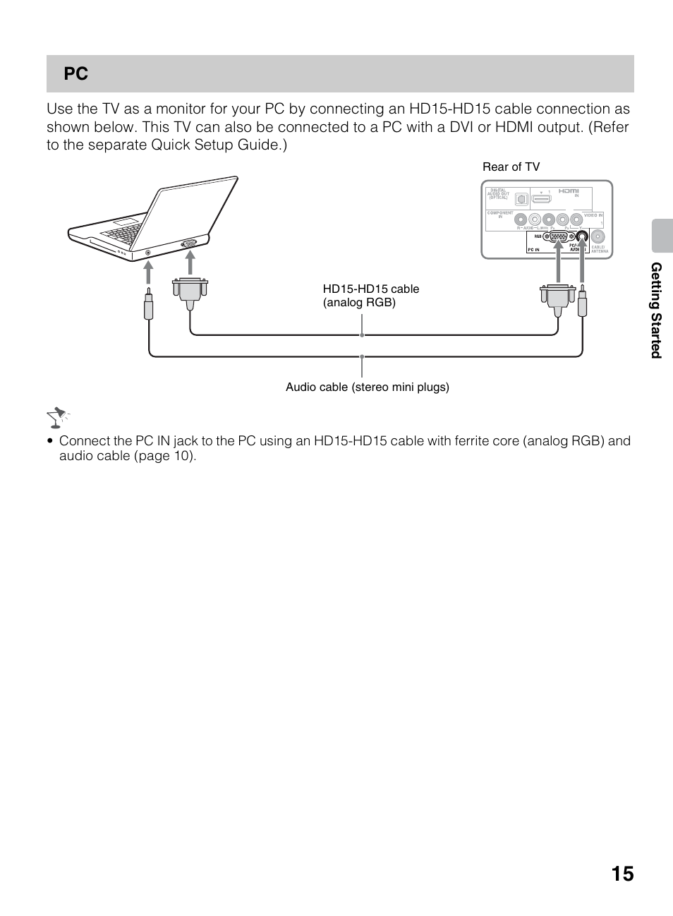 Sony KDL-40BX450 User Manual | Page 15 / 68