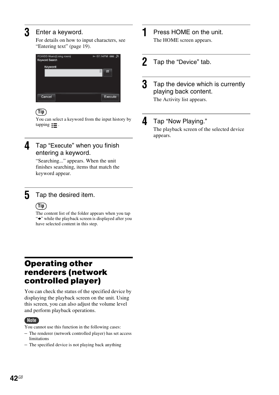 Sony RM-NU1 User Manual | Page 42 / 98